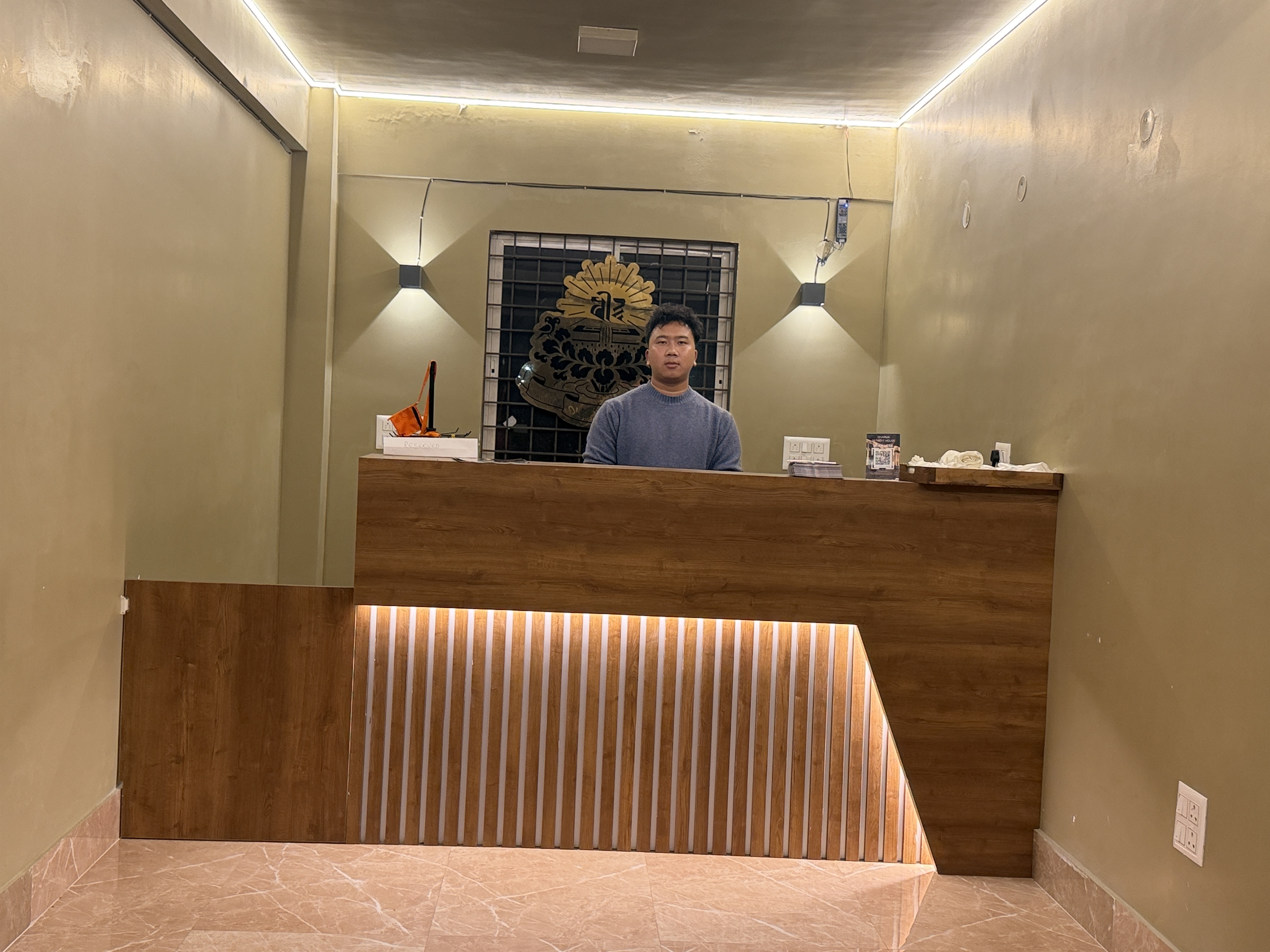Dharma Retreat House Reception Desk